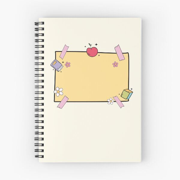 Item preview, Yellow Sticky Note with Apple and Book – Cute School-Themed Blank Post-it Design designed and sold by EmeraldeaArt.