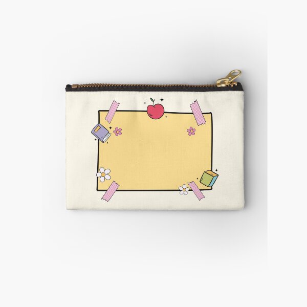 Item preview, Yellow Sticky Note with Apple and Book – Cute School-Themed Blank Post-it Design designed and sold by EmeraldeaArt.