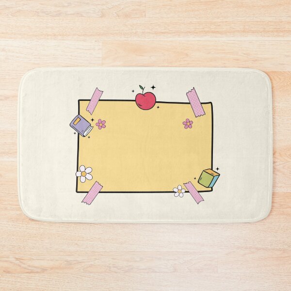 Item preview, Yellow Sticky Note with Apple and Book – Cute School-Themed Blank Post-it Design designed and sold by EmeraldeaArt.