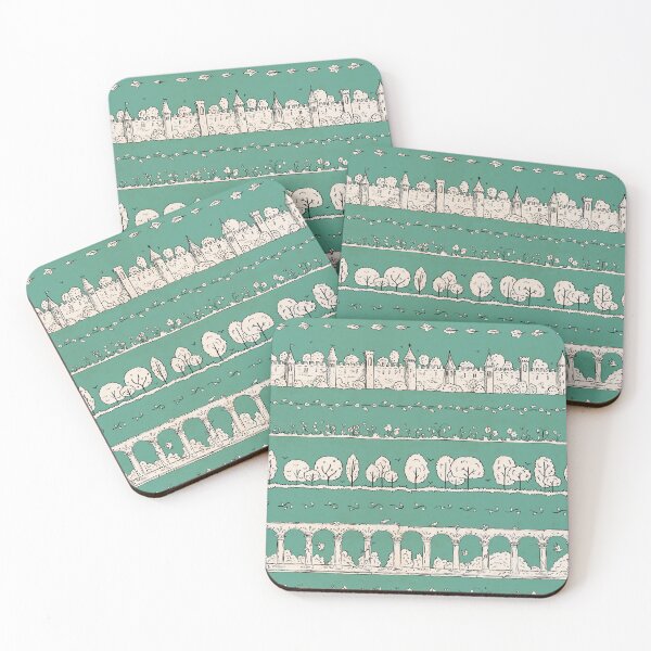 Item preview, Castles and colonnades — turquoise designed and sold by tanaudel.