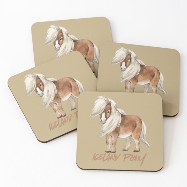 Item preview, Sandy Icelandic Pony Illustration – Majestic Nordic Horse Art designed and sold by BlesstB.