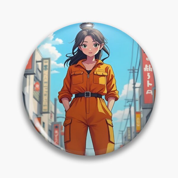 Item preview, Japanese emo anime girl on the streets in retro style designed and sold by Emo-World-Tour.