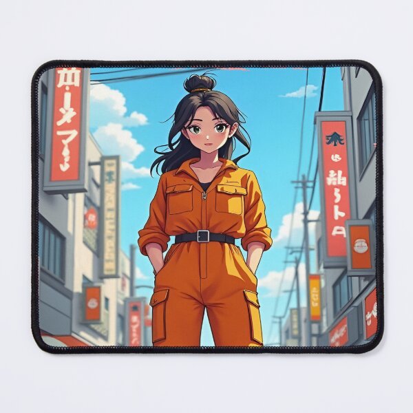 Item preview, Japanese emo anime girl on the streets in retro style designed and sold by Emo-World-Tour.