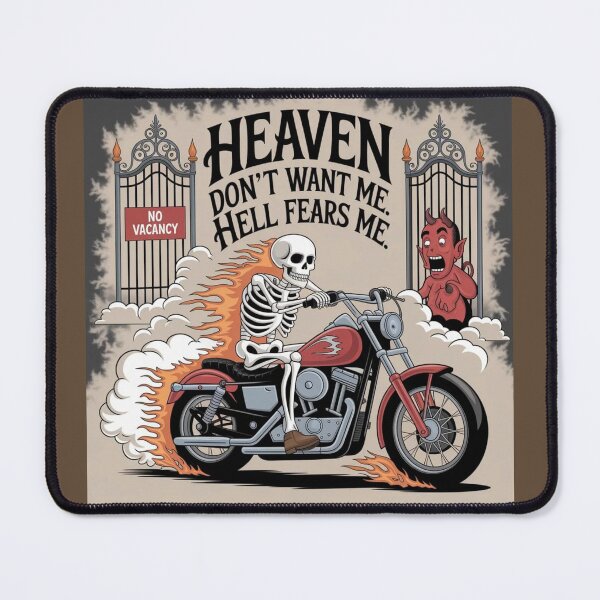 Item preview, No Vacancy: Skeleton Biker Rides On designed and sold by kalvey64.