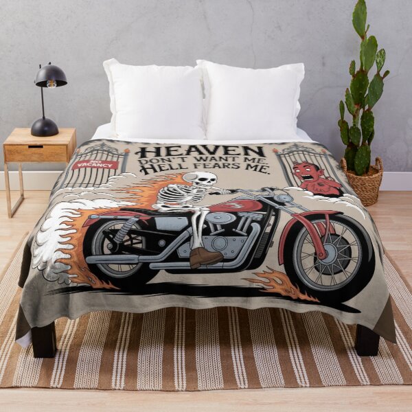 Item preview, No Vacancy: Skeleton Biker Rides On designed and sold by kalvey64.