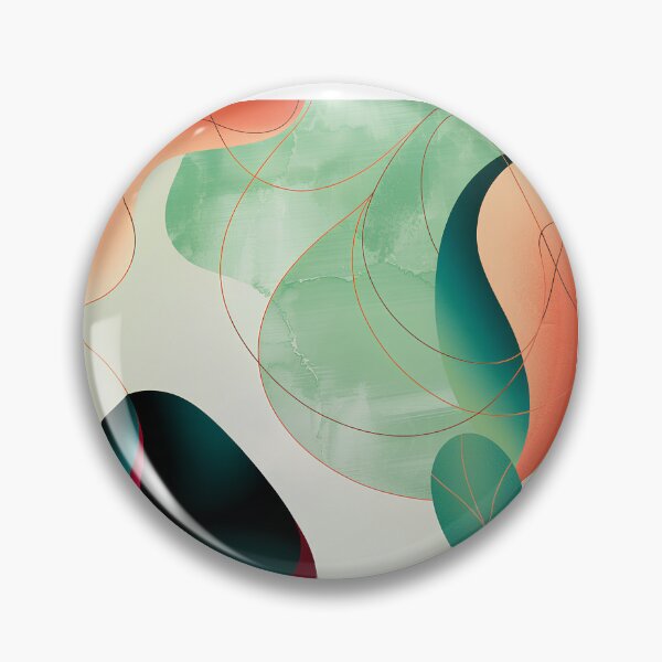 Item preview, Modern Botanical Abstract Art – Fine Nature-Inspired Wall Decorf Organic Resonance – Abstract Watercolor Geometric Art Poster designed and sold by paulo silveira.