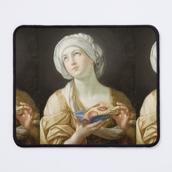 Item preview, Classic painting of Renaissance woman with pizza, high quality designed and sold by CecyLL.