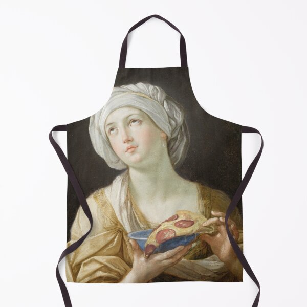 Item preview, Classic painting of Renaissance woman with pizza, high quality designed and sold by CecyLL.
