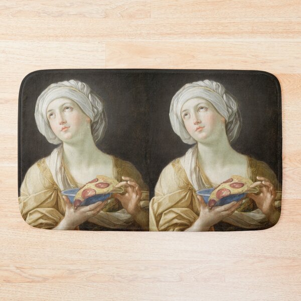 Item preview, Classic painting of Renaissance woman with pizza, high quality designed and sold by CecyLL.