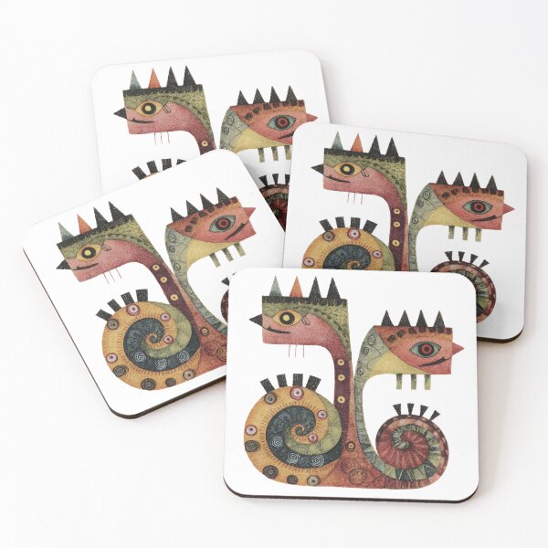 Item preview, Quirky Abstract Loch Serpent Creature Illustration designed and sold by dawnleblanc55.