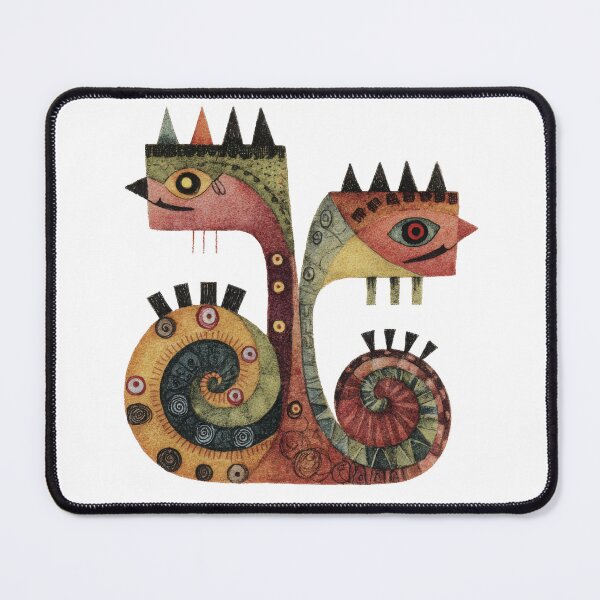 Item preview, Quirky Abstract Loch Serpent Creature Illustration designed and sold by dawnleblanc55.