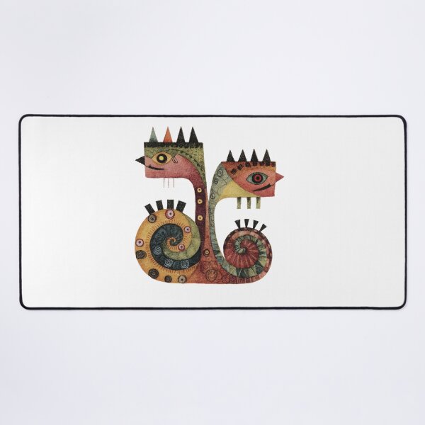 Item preview, Quirky Abstract Loch Serpent Creature Illustration designed and sold by dawnleblanc55.