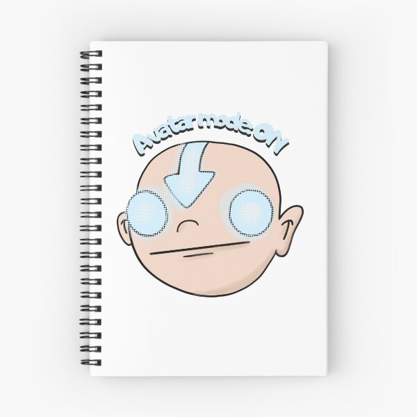 Item preview, Avatar Mode ON - Funny Aang Sticker - Glowing Eyes Airbender Design designed and sold by EsoKafi Design.