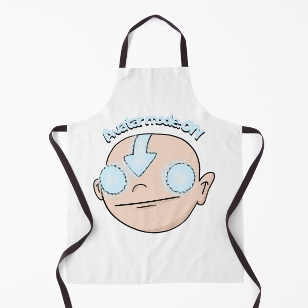 Item preview, Avatar Mode ON - Funny Aang Sticker - Glowing Eyes Airbender Design designed and sold by EsoKafi Design.