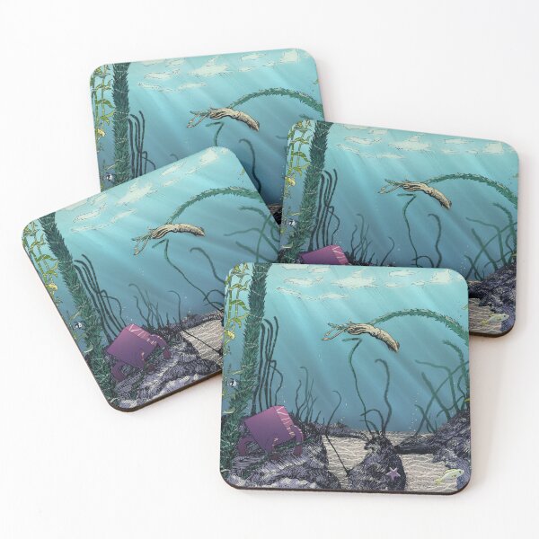Item preview, Under the sea with squid and bucket designed and sold by CecyLL.