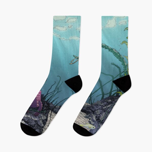 Item preview, Under the sea with squid and bucket designed and sold by CecyLL.