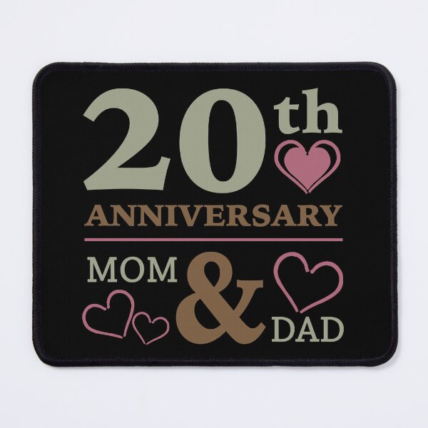 Item preview, Mom Dad Parents 20th Wedding Anniversary designed and sold by thepixelgarden.
