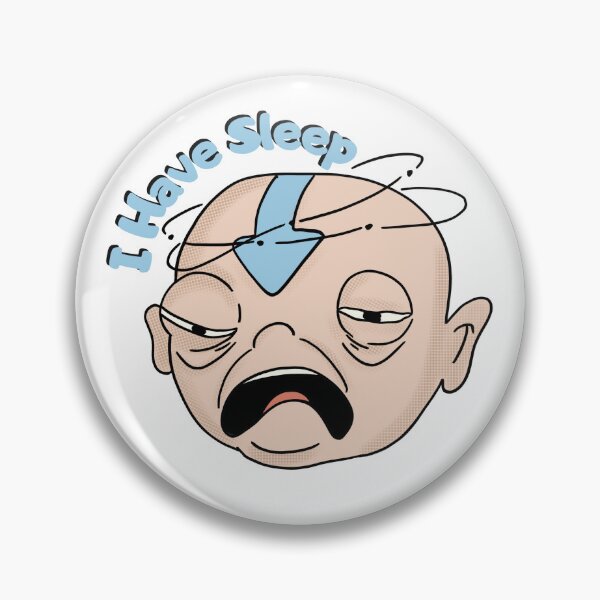 Item preview, Tired Aang - I Have Sleep Funny Avatar Sticker - Exhausted Airbender Meme designed and sold by EsoKafi Design.