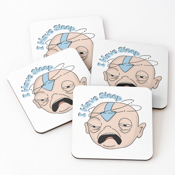 Item preview, Tired Aang - I Have Sleep Funny Avatar Sticker - Exhausted Airbender Meme designed and sold by EsoKafi Design.