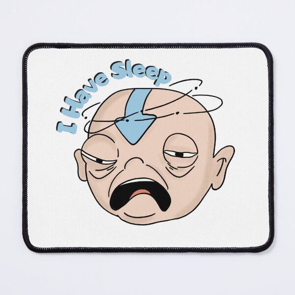 Item preview, Tired Aang - I Have Sleep Funny Avatar Sticker - Exhausted Airbender Meme designed and sold by EsoKafi Design.