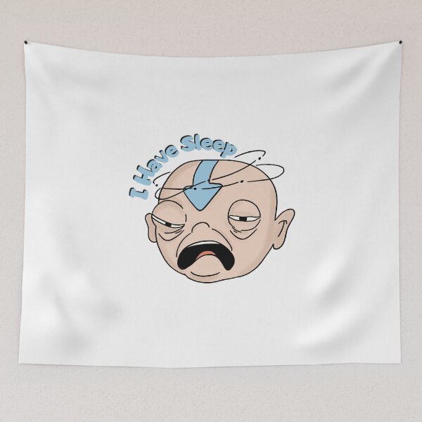 Item preview, Tired Aang - I Have Sleep Funny Avatar Sticker - Exhausted Airbender Meme designed and sold by EsoKafi Design.