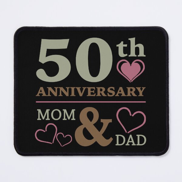 Item preview, Mom Dad Parents 50th Wedding Anniversary designed and sold by thepixelgarden.