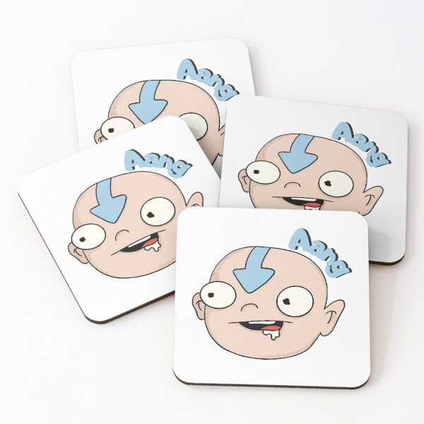 Item preview, Derpy Aang Face - Funny Avatar Parody Sticker - Goofy Cartoon Design designed and sold by EsoKafi Design.