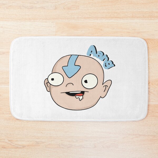 Item preview, Derpy Aang Face - Funny Avatar Parody Sticker - Goofy Cartoon Design designed and sold by EsoKafi Design.