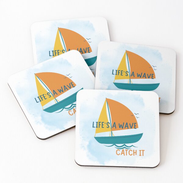 Item preview, Life's a wave-catch it | Inspirational Sailing Quote designed and sold by Irisabstore.