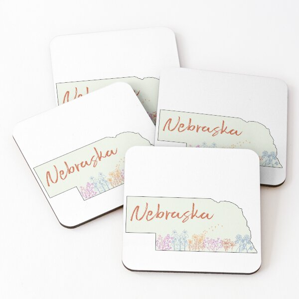Item preview, Nebraska with Flowers designed and sold by parksmaddi.