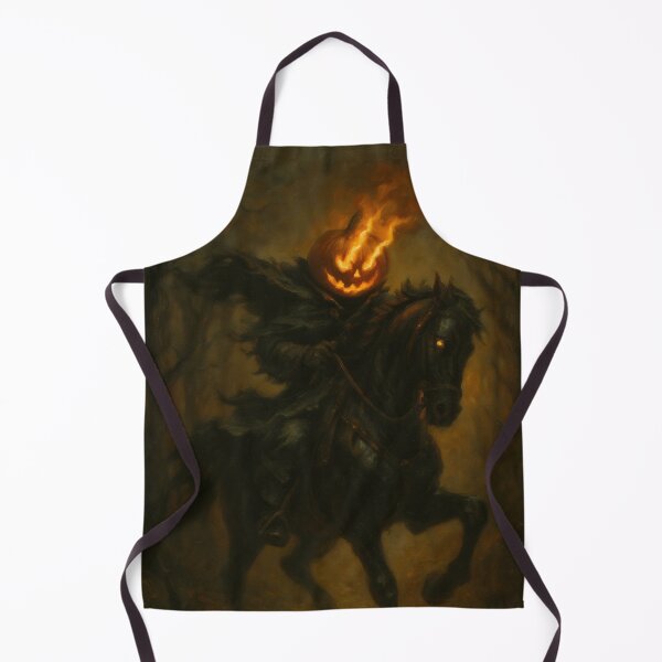 Item preview, Headless Horseman Rides with Flaming Pumpkin Skull designed and sold by Stickteez.