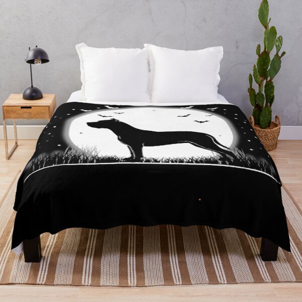 Item preview, Dogo Argentino Dog – Halloween Moon Silhouette designed and sold by The Real Life Symphony.