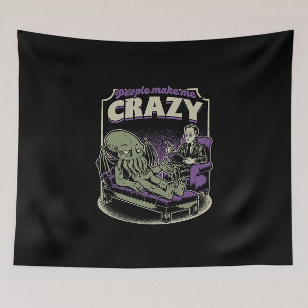 Item preview, Lovecraft Cthulhu Therapy - Horror Book Joke designed and sold by Studio Mootant.
