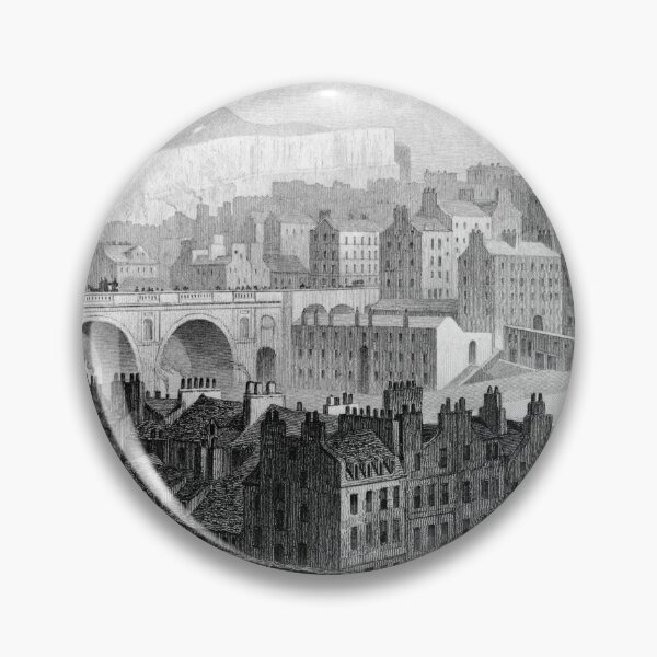 Item preview, Old Town, Edinburgh, vintage engraving from 1829 designed and sold by IconArchive.