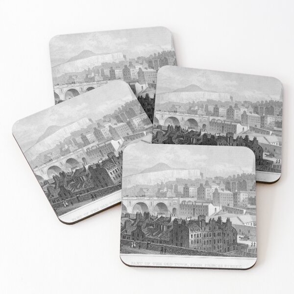 Item preview, Old Town, Edinburgh, vintage engraving from 1829 designed and sold by IconArchive.