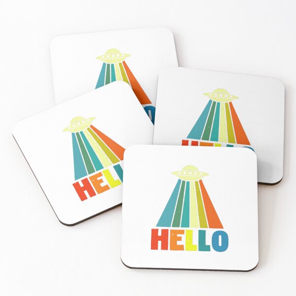 Item preview, Colorful UFO Design with Hello Text designed and sold by Rue Market.