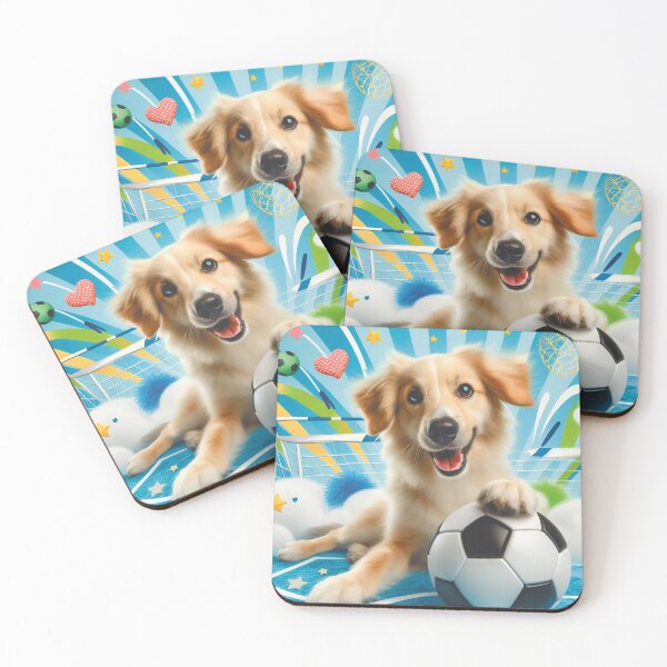Item preview, Funny Animals Playing Soccer Football Team, Kids Sports Animal Lover Giftdog soccer player 2 designed and sold by E.D.CH designs..