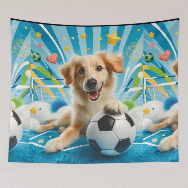 Item preview, Funny Animals Playing Soccer Football Team, Kids Sports Animal Lover Giftdog soccer player 2 designed and sold by E.D.CH designs..
