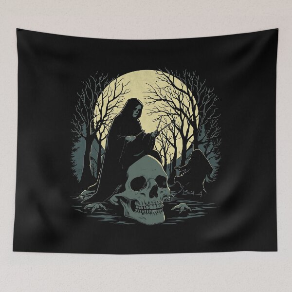 Item preview, Giant Skull and Ghost Party Night designed and sold by ATOTI.