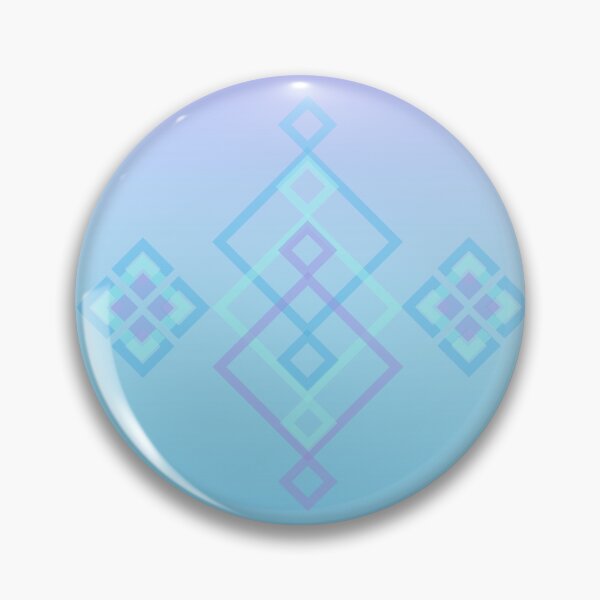 Item preview, Geometric Square Flowers Purple and Blue Ombre designed and sold by BlueBirdyAnimations.