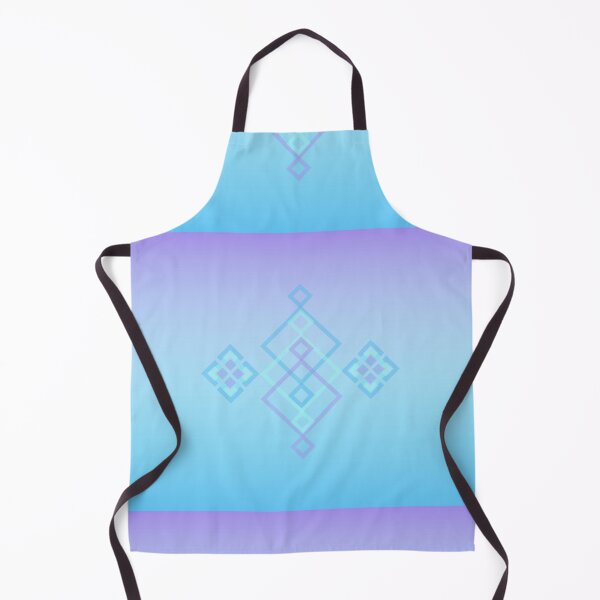 Item preview, Geometric Square Flowers Purple and Blue Ombre designed and sold by BlueBirdyAnimations.