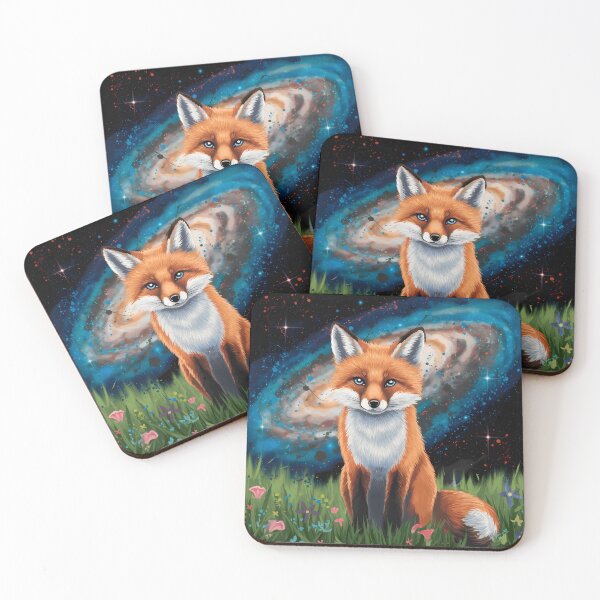 Item preview, Animal universe fox painting and space designed and sold by jbfart.