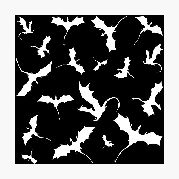 Item preview, White Flying Dragons designed and sold by Heather H Designs .