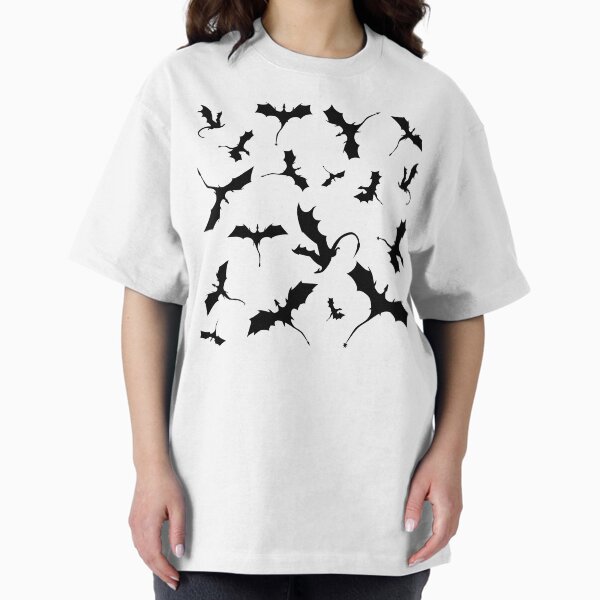 Black Flying Dragons Oversized T-Shirt
