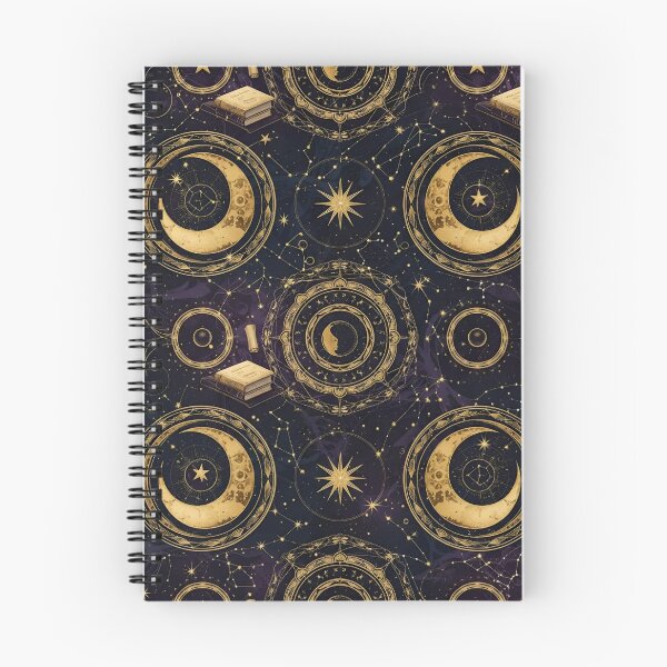Item preview, Celestial Academia Witchy Seamless Pattern designed and sold by StickyGuys.