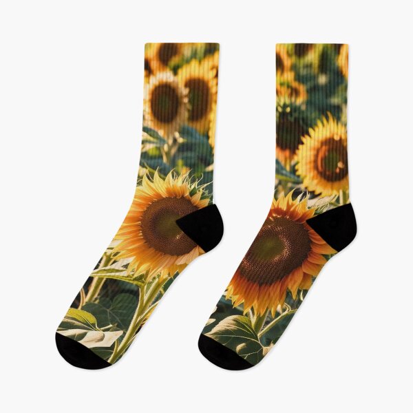 Item preview, Radiant Sunflower Field – Sunlit Floral Illustration, Bright Botanical Art designed and sold by Arkeso.
