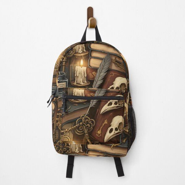 Item preview, Dark Academia Aesthetic - Moody Antique Books & Skulls Seamless Pattern designed and sold by StickyGuys.