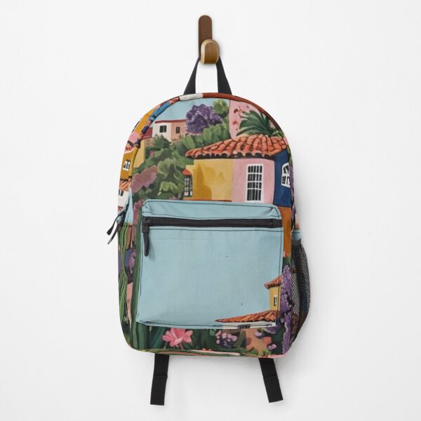 Item preview, Colorful Hillside Village – Mediterranean Houses with Cactus Garden designed and sold by HANG ON STUDIO .