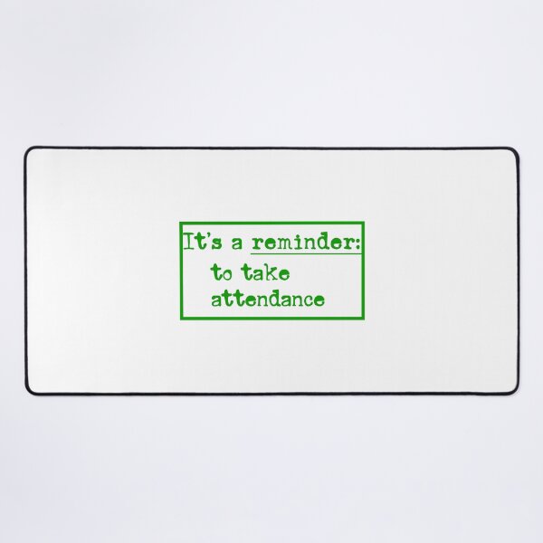 Item preview, Reminder: Take Attendance – Minimal Typewriter Font Design for Teachers (green) designed and sold by EmeraldeaArt.