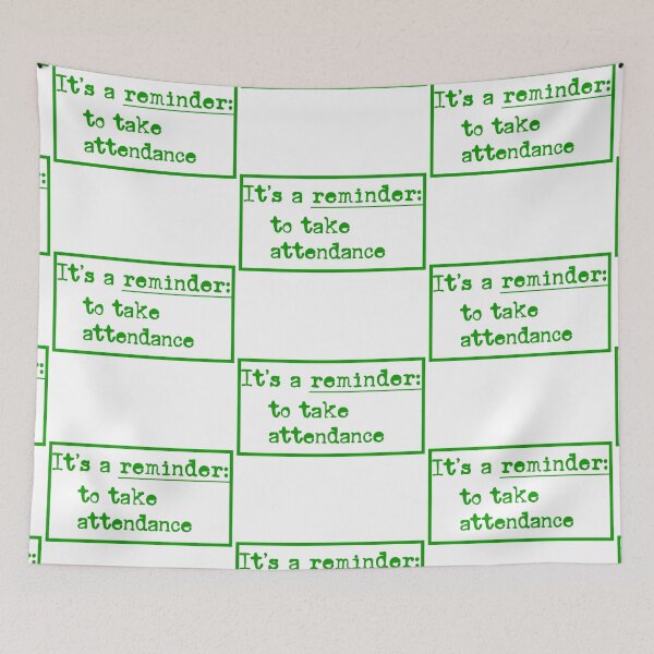 Item preview, Reminder: Take Attendance – Minimal Typewriter Font Design for Teachers (green) designed and sold by EmeraldeaArt.